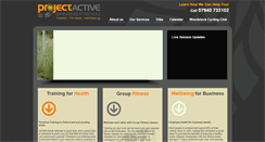 Desktop Screenshot of project-active.co.uk