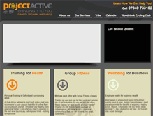 Tablet Screenshot of project-active.co.uk